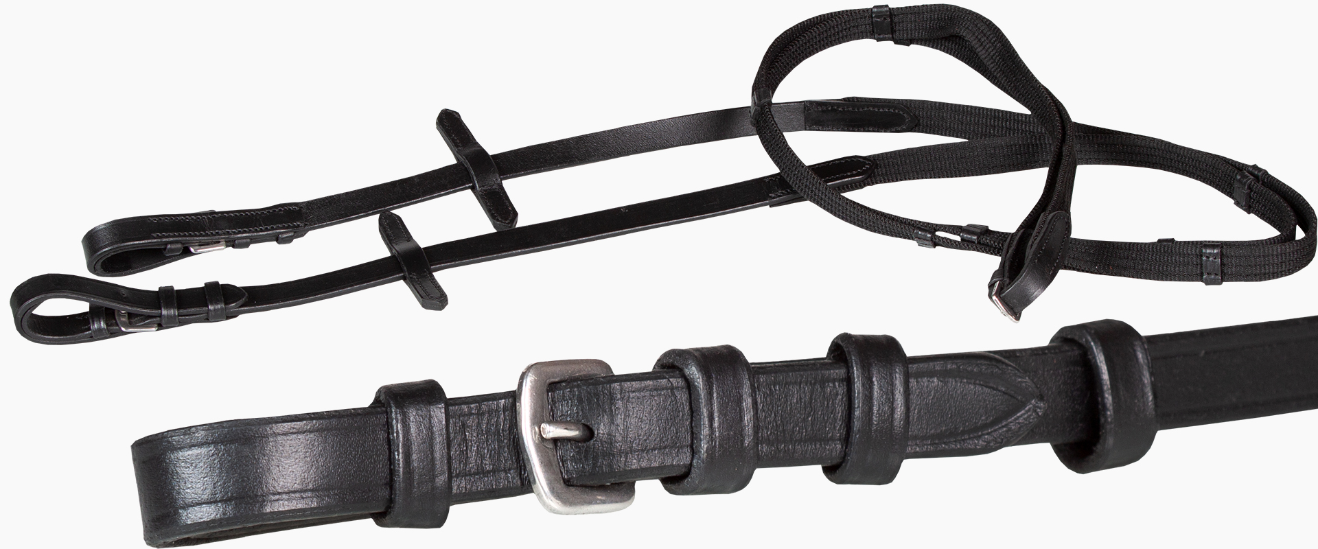 Gurt-Zuegel-Schwarz-Schnallen