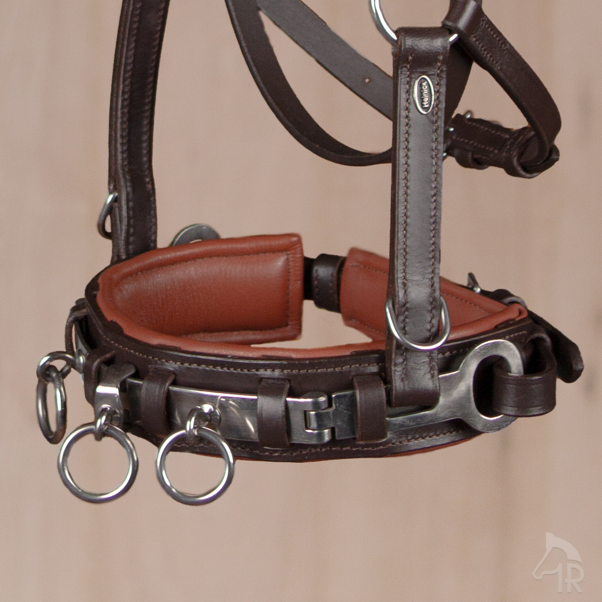 Kappzaumeisen-Naseneisen-Edelstahl-Leder-anatomisch-WB-VB-Braun