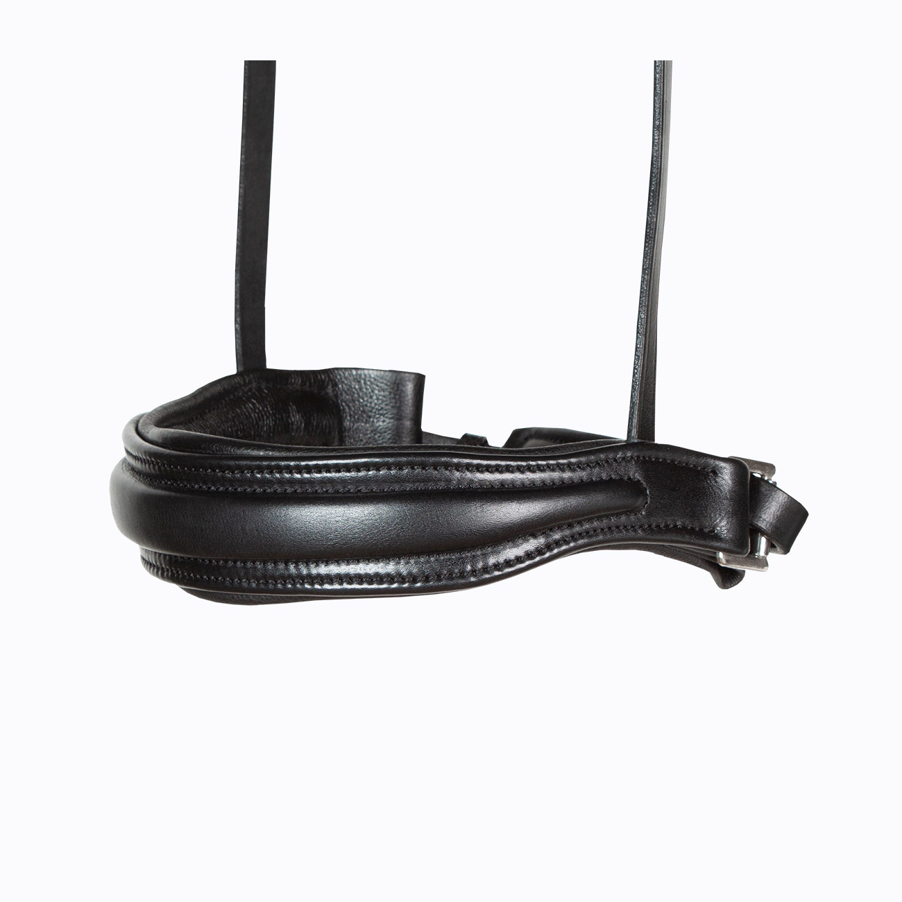 Reithalfter-ohne-Sperrriemen-Custom-Schwarz-Warmblut-Vollblut