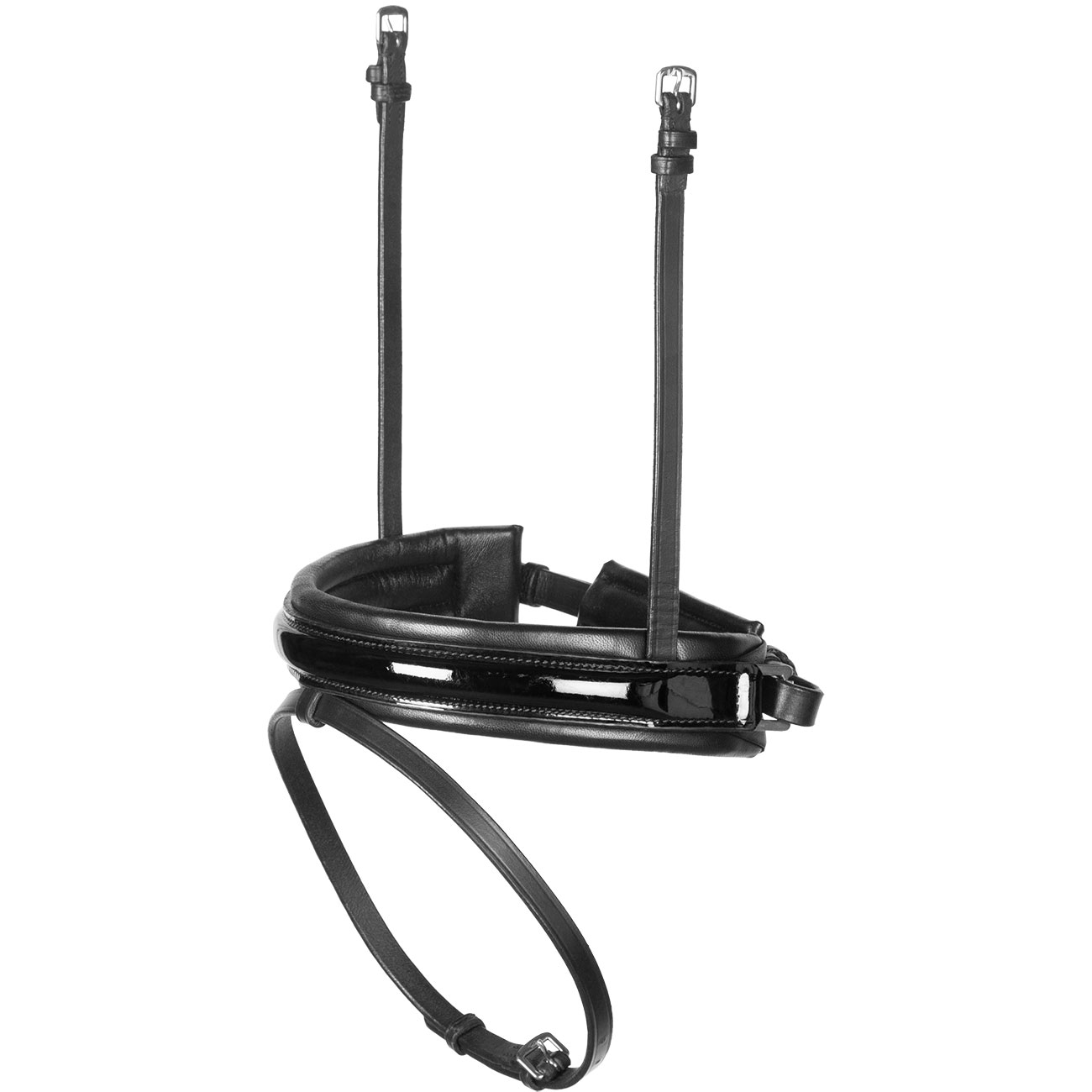 Reithalfter-Motion-breit-Schwarz-Lack