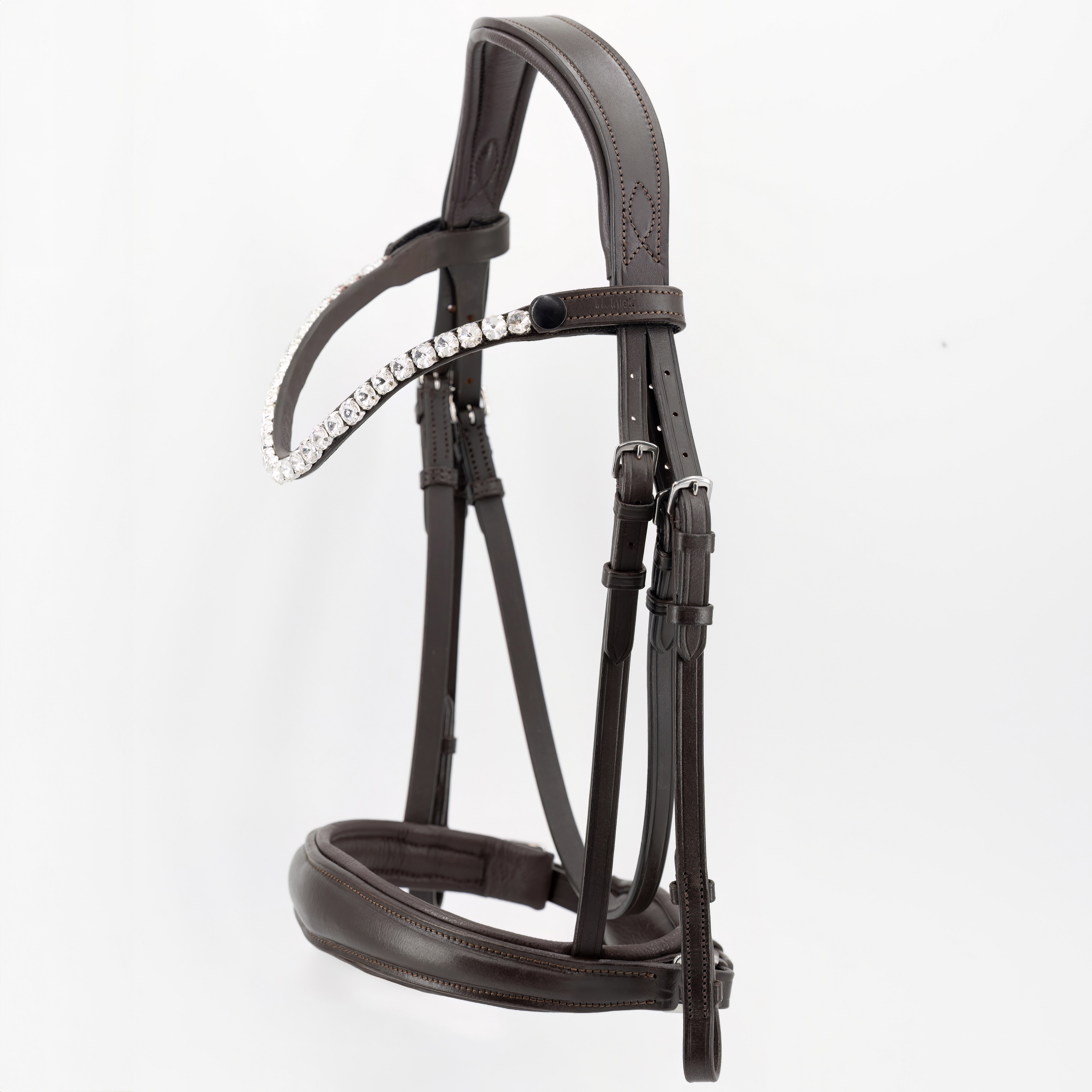 Trense-Performance-Braun-ohne-Sperrriemen-Zaumhaken