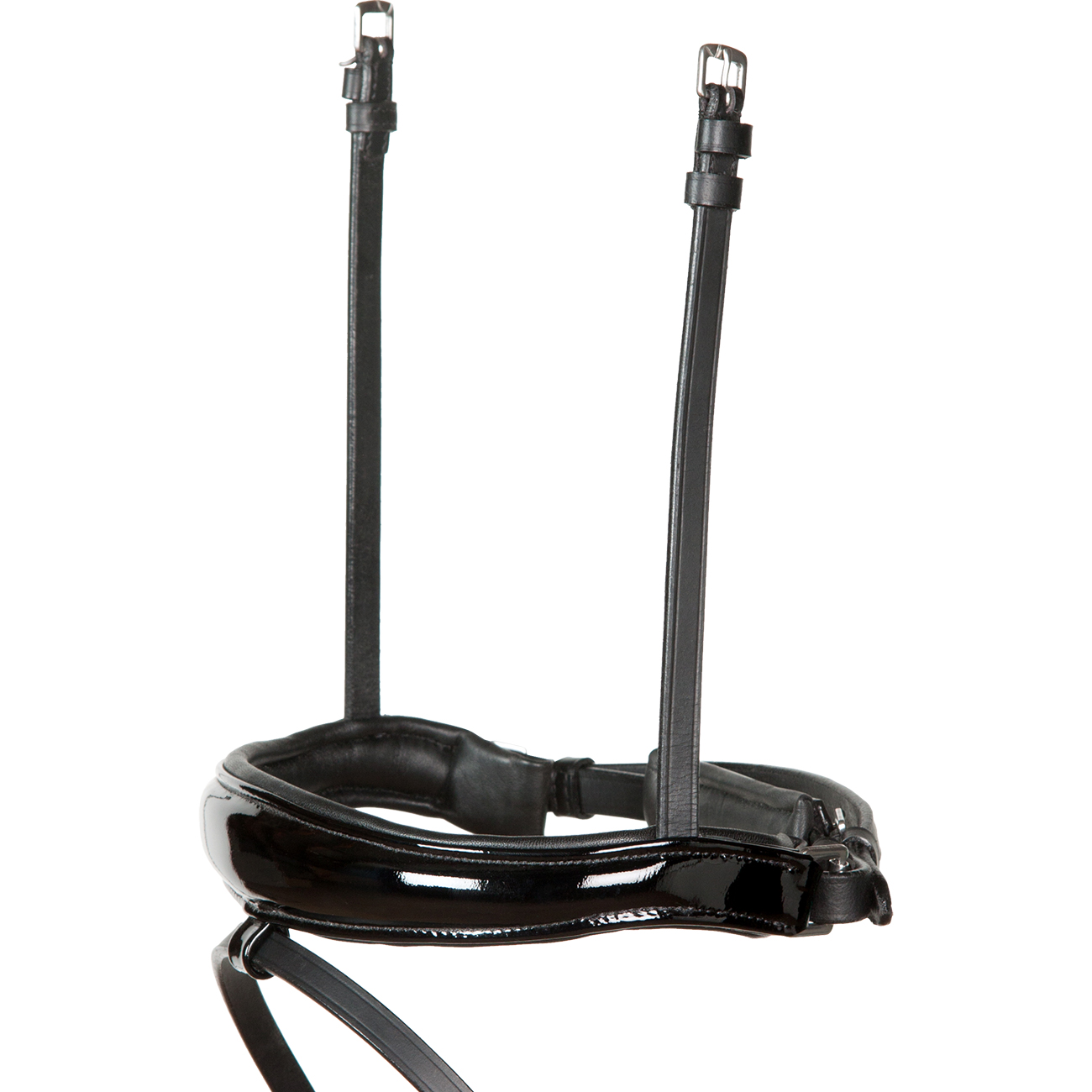 Trense-Competition-Schwarz-Lack-Reithalfter-2