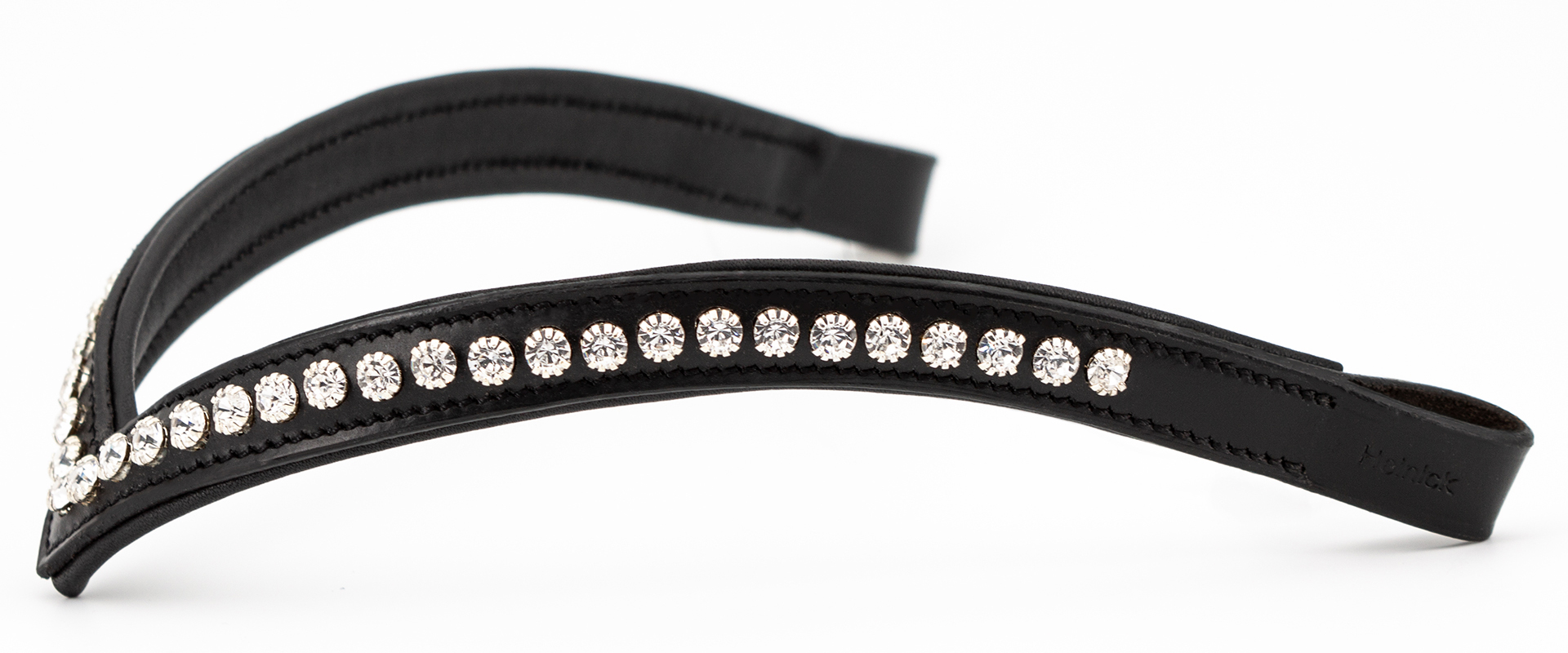 Stirnriemen-Schwarz-grosse-steine-Shaped-Diamant