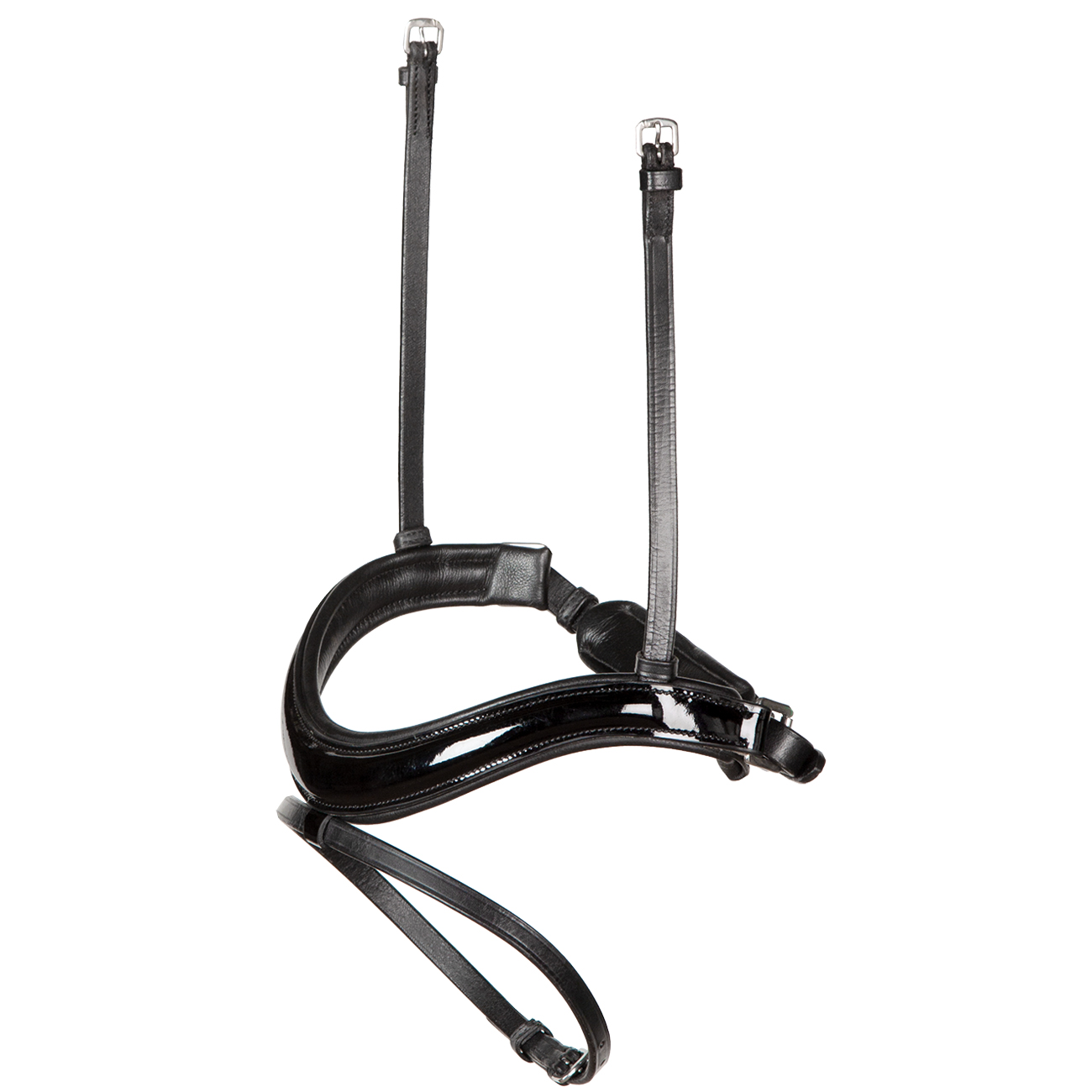 Reithalfter-Curved-Anatomisch-Schwarz