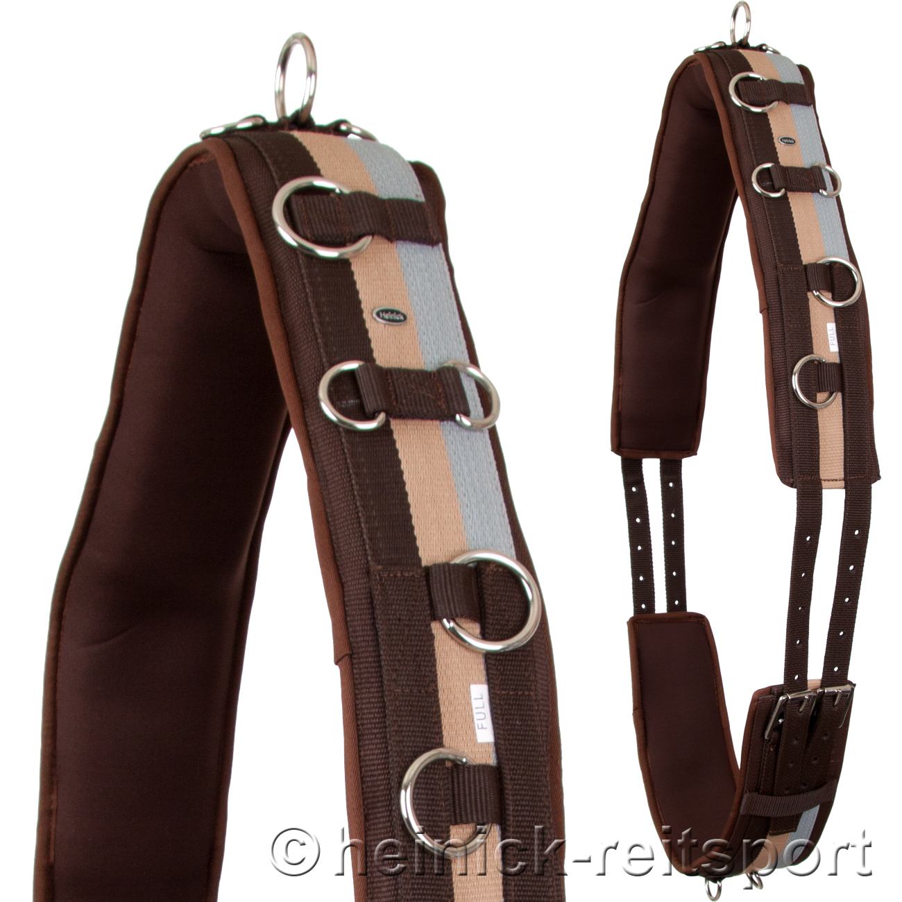 Longiergurt-Neopren-Braun-Beige-2