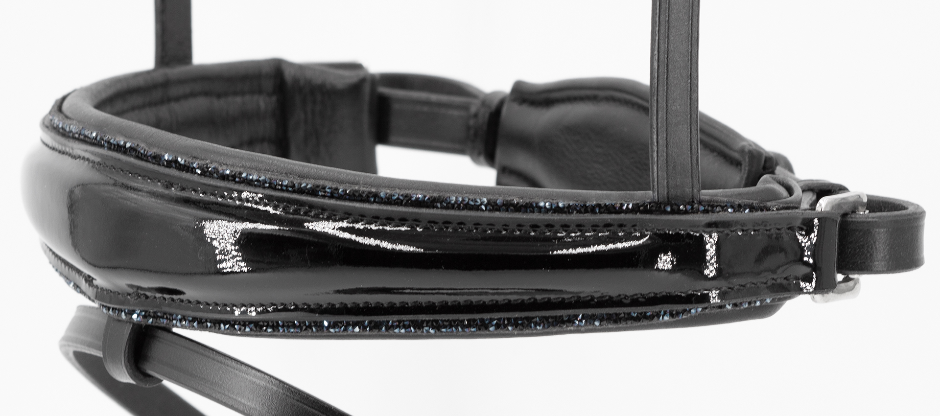 Reithalfter-Shiny-schwarz